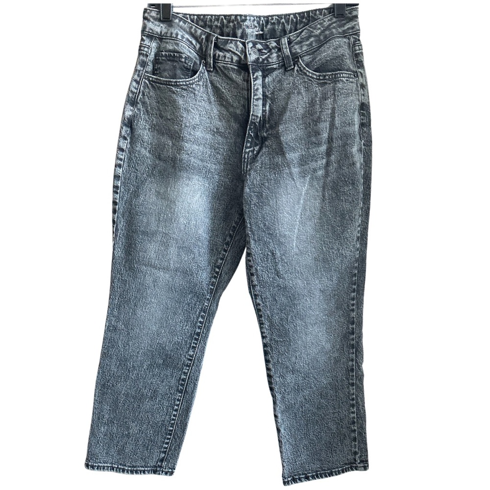 TIME AND TRU Straight High Rise Jeans Black 32x24